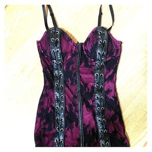 Lip Service Fetish line corset dress
